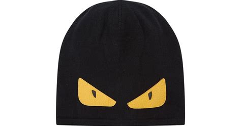 black fendi beanie|fendi monster eyes beanie.